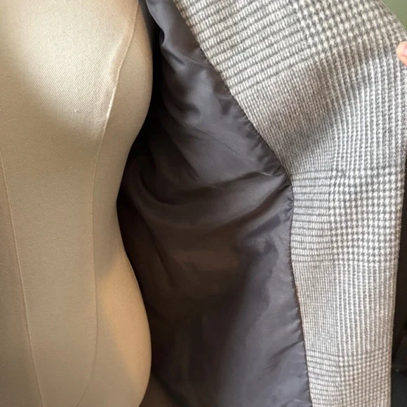 ASOS New Look Tailored Plaid Coat in Gray - Picture 7 of 7